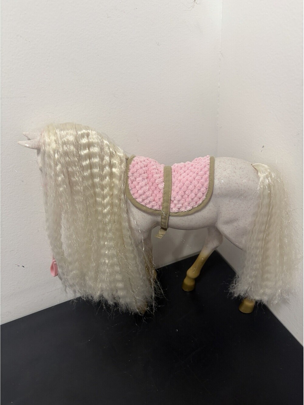 Our Generation 12” Andalusian Hair Play Foal Horse White Body & White Mane